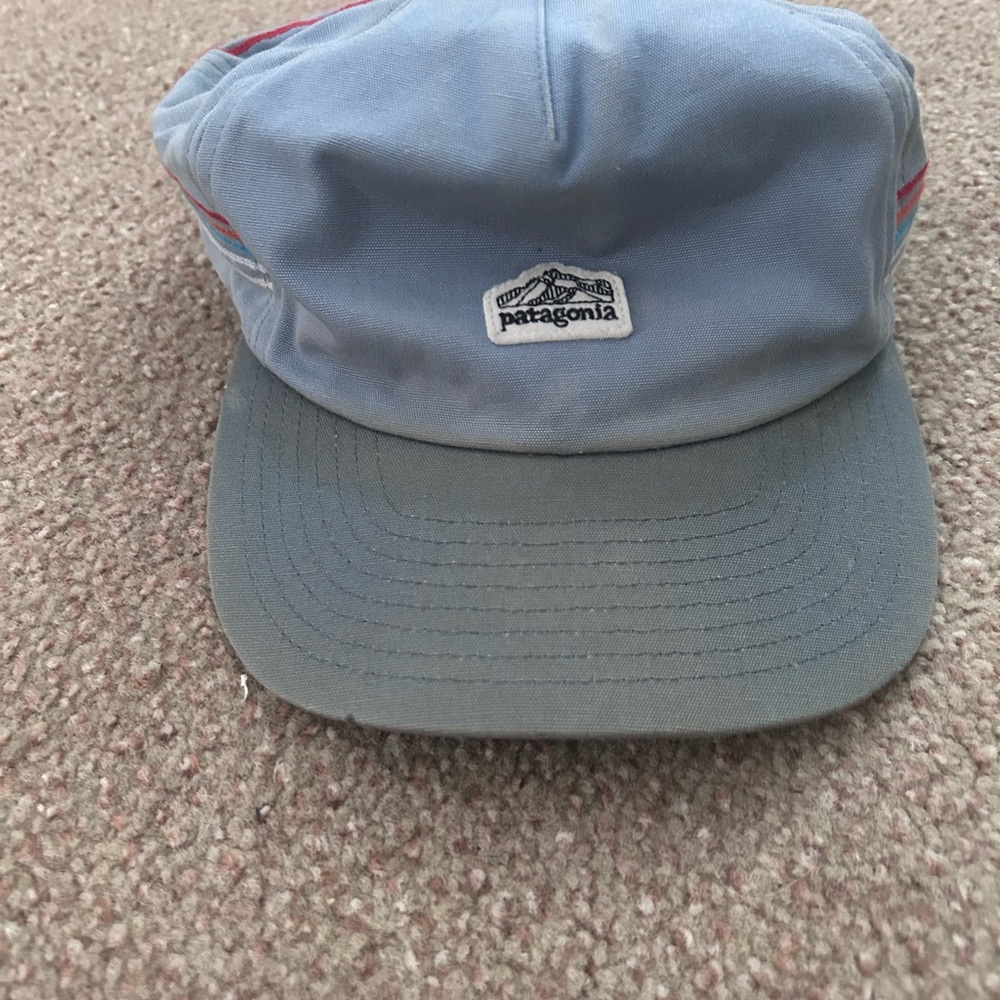Patagonia Light Blue and Gray Hat
